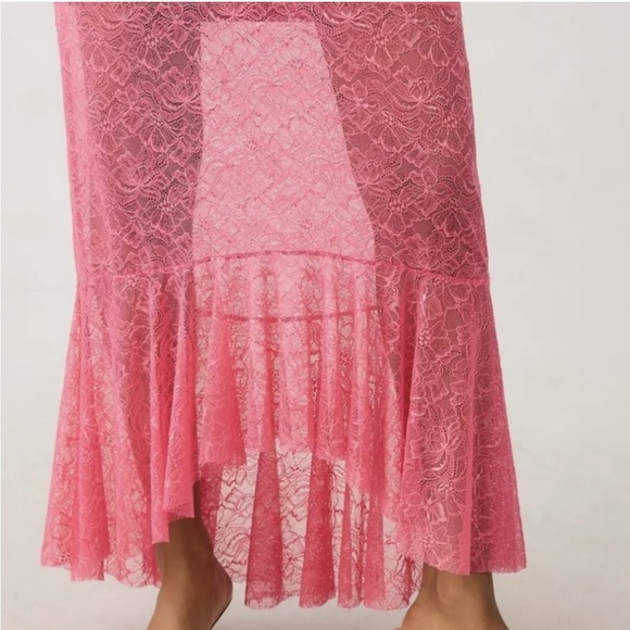 NWT Anthropologie sheer lace mermaid skirt size 12 balletcore fairycore - Picture 4 of 13